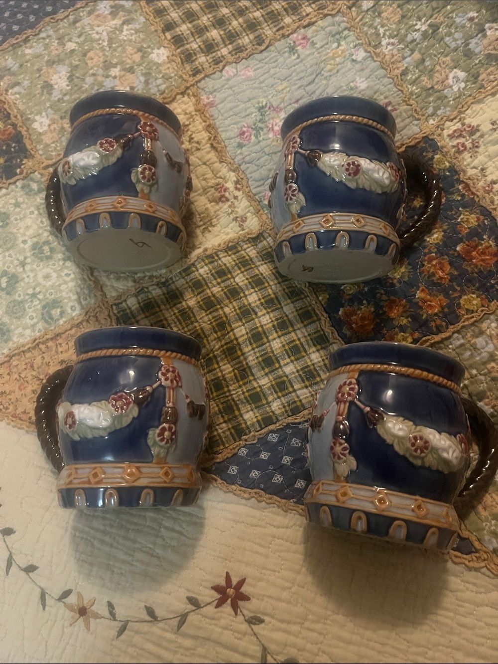 Vtg Majolica cbk mug